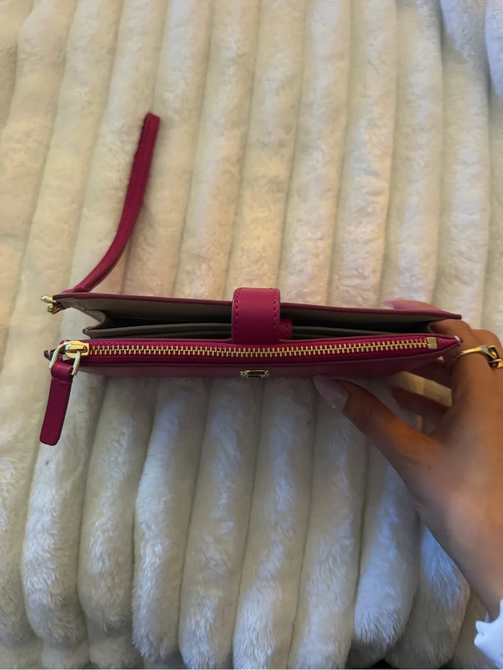 Marc Jacobs Plum Wristlet Wallet -